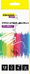 Карандаши цветные Silwerhof Create 3мм, шестигранный профиль, пластик, ассорти, 12 цветов, коробка с европодвесом ластик