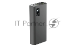 Портативный аккумулятор OLMIO QR-20, 20000mAh, 22.5W, QuickCharge3.0/PowerDelivery, LCD, серый