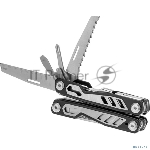 Мультитул KRANZ KR-12-4947-2 14 в 1, 155мм