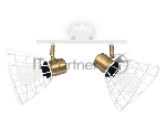 Светильник Ambrella light TR8601/2 WH/GD белый/золото E27*2 max 40W 260*154*230