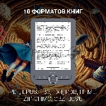 Электронная книга Digma Tome 6" E-ink HD Pearl 758x1024 600MHz 128Mb/4Gb/SD/microSDHC темно-серый, вид 6