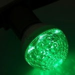 Лампа шар Neon-night e27 10 LED Ø50мм зеленая 24В (постоянное напряжение)