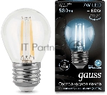 Светодиодная лампа GAUSS 105802207 LED Filament Шар E27 7W 580lm 4100K 1/10/50