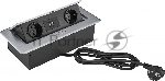 Розетка Cactus CS-SOCKET-EU/USBA-GY для столешницы серый