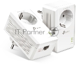 Сетевой адаптер TP-Link AV1000 Gigabit Passthrough Powerline Starter KitSPEED: 1000 Mbps PowerlineSPEC: Broadcom CPU, HomePlug AV2, 1+1 Gigabit PortFEATURE: Plug and Play, tpPLC Utility, Pair for More Security, Extra Power SocketKIT: 2× TL-PA7017P"