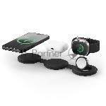Переносное зарядное устройство Satechi Qi2 OntheGo 3-in-1 Wireless Charger, черный