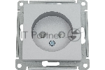 Механизм розетки 1-м СП AtlasDesign без заземл. защ. шторки 16А алюм. SchE ATN000349
