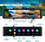 Видеорегистратор TrendVision aMirror 15 Android UNIVERSE черный 1080x1920 1080p 140гр. GPS внутренняя память:64Gb UIS8581A, вид 5