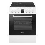 Плита электрическая Maunfeld MEC67CW08TD белый, конфорок 4 шт, духовка 59 л, 60 см x 85 см x 60 см