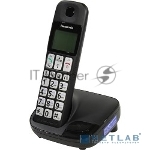 Телефон беспроводной (DECT) Panasonic KX-TGE110RUB черный АОН