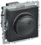 Светорегулятор поворотно-нажимной IEK Brite СС10-1-0-БрЧ (BR-D20-0600-K02) 600 Вт черный
