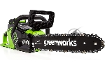 Цепная пила аккумуляторная (2005707UA) GreenWorks GD40CS15, 40V, 35 см, бесщеточная, 1,5 КВТ, с АКБ 2АЧ и ЗУ