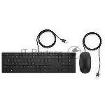 Комплект клавиатура+мышь HP Pavilion 400 проводной, USB, 1200 DPI, чёрный