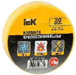 Изолента Iek UIZ-20-10-K05 0,18х19 мм желтая 20 метров ИЭК