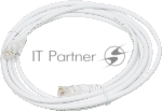Патч-корд LANMASTER UTP LAN-PC45/U5E-3.0-WH вилка RJ-45-вилка RJ-45 кат.5е 3м белый LSZH (уп.:1шт)