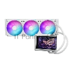 Жидкостная система охлаждения ASUS ROG RYUO IV 360 ARGB WHT белый, алюминий/медь, 2000 об/мин, 30.7 дБ, 4 pin, вид 3