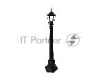 Светильник Ambrella light ST2037 BK/CL черный/прозрачный IP54 E27 max 40W D150*1100