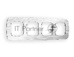 Рамка OMEGA Radian (Серебро Металл шлифованный) 4-ая OF580104
