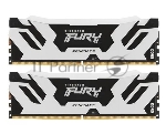 Оперативная память Kingston Fury Renegade, DDR5, 96Gb (2x48GB), 6000MHz, CL32, DIMM, с радиаторами, cеребристый/черный