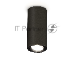 Светильник Ambrella Light XS7443002 SBK/PBK черный песок/черный полированный MR16 GU5.3 (C7443, N7002)