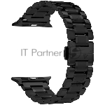 Ремешок из нержавеющей стали для Apple Watch 38/40 mm LYAMBDA CETUS DSG-25-40-BK Black