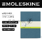 Блокнот Moleskine CAHIER JOURNAL CH023B44 XLarge 190х250 мм, обложка картон, 120 страниц, нелинованный, голубой (3 шт), вид 8