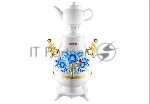 Самовар Centek СТ-0092 A (белый+рисунок+золото), 4.0л, 2300Вт, поддерж.t + LED индикатор, керам зав.