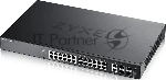 Коммутатор Zyxel XGS2220-30 L3 Access switch, rack 19", 24xRJ-45: 1G, 2xRJ-45: 1/2.5/5/10G, 4xSFP+, standalone/cloud management