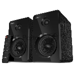 Акустическая система SVEN SPS-730 2.0 черные (2x25Вт, экокожа, USB/SD, пульт ДУ, Bluetooth)