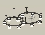 Светильник Ambrella light XR92221001/13 SBK/FR черный песок/белый матовый GX53 (A9222, A9227, C9238, C9232, N8445)