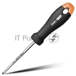 Отвертка Deli Крестовая отвертка ";Home Series Gray"; Deli HT1205C PH1x100 мм Эксклюзивный дизайн, рукоятка из высококачественного софттач пластика