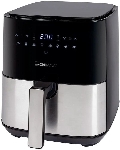 Аэрофритюрница Clatronic FR 3782 H черный/серебристый, 1450 Вт, 5 л, сенсор, 8 программ