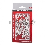 Заклепки 3,2 х 8 мм RAL 9003 (сигнально-белый), 50 шт. Matrix