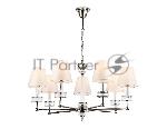 Люстра Ambrella light LH71003/7 BN/WH никель/белый E14*7 max 40W D820*1130