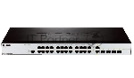 Управляемый коммутатор 2 уровня D-Link DES-3200-28/C1A с 24 портами 10/100BASE-T + 2 комбо-портами 1000Base-T/SFP