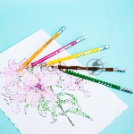 Карандаши цветные Deli EC00225 Color Emotion, трехгранный профиль, липа, 24 цвета, металлическая коробка (24шт), вид 11