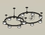 Светильник Ambrella light XR92221003/13 SBK/FR черный песок/белый матовый GX53 (A9222, A9227, C9238, C9232, N8415)