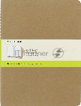 Блокнот Moleskine CAHIER JOURNAL QP423 XLarge 190х250 мм, обложка картон, 120 страниц, нелинованный, бежевый (3 шт)