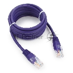 Патч-корд UTP Cablexpert cat.5e, 2м, литой, многожильный, фиолетовый