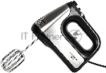 Миксер SUPRA MXS-591 500 Вт, 6 скоростей, режим Турбо, насадки для взбивания яиц и крема, насадки для замеса тяжелого теста, корпус металл/пластик, черный)