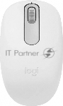Мышь беспроводная Logitech M196 белый, 1000 dpi, Bluetooth, кнопки - 3