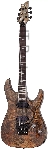 Электрогитара SCHECTER OMEN ELITE-6 FR CHAR - электрогитара 6-струнная, Charcoal (CHAR) - древесный