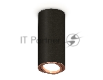 Светильник Ambrella Light XS7443005 SBK/PPG черный песок/золото розовое полированное MR16 GU5.3 (C7443, N7005)