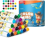 Гелевые мелки Deli EC224-24 Color Kids, круглые, 24 цвета, длина 80мм, диаметр 15мм