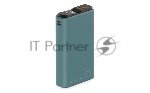 Портативный аккумулятор OLMIO QS-20, 20000mAh, 22.5W QuickCharge3.0/PowerDelivery, LCD, темно-зеленый