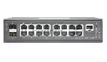 Коммутатор OSNOVO SW-81602/ILS, 16×1 Гбит/с PoE + 2×1 Гбит/с SFP, управляемый, вид 2