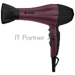 Фен Delta DL-0937 черный с бордовым