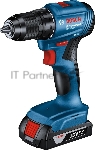 Дрель-шуруповерт Bosch GSB 185-LI, 18 В, 2 Ач, 21 Нм, бесщеточный, ударная