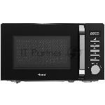 Микроволновая печь Haier HMB-DM208BA черный/серебристый, 20 л, 800 Вт, переключатели - кнопки, поворотный механизм