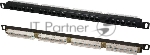 Патч-панель высокой плотности 19', 24хRJ-45, UTP, Cat.5e, 0,5U